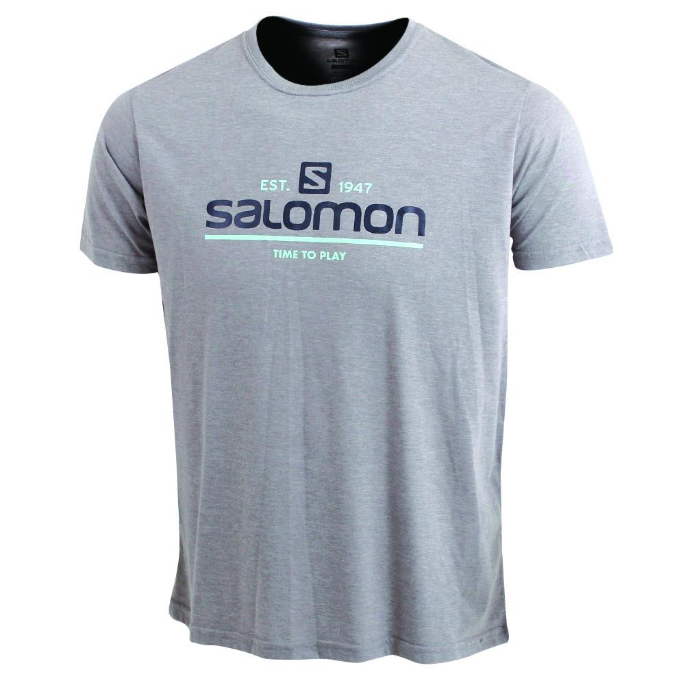 SALOMON TIME TO PLAY SS M Philippines - Men's Tee Shirt - Grey | 569327-RLU